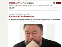 Bild zum Artikel: 'Deutschland ist keine offene Gesellschaft': Ai Weiwei will Berlin verlassen