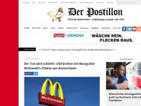 Bild zum Artikel: Der Ton wird schärfer: USA drohen mit Abzug aller McDonald's-Filialen aus Deutschland