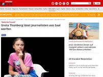 Bild zum Artikel: 'Smile for Future' - Greta Thunberg lässt Journalisten aus Saal werden