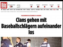 Bild zum Artikel: Clan-Massenschlägerei in Essen - 80 Männer mit Baseballschlägern legen Straße lahm
