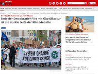 Bild zum Artikel: Die FOCUS-Kolumne von Jan Fleischhauer - Ende der Demokratie? Flirt mit Öko-Diktatur ist die dunkle Seite der Klimadebatte