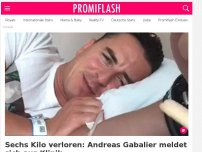 Bild zum Artikel: Sechs Kilo verloren: Andreas Gabalier meldet sich aus Klinik
