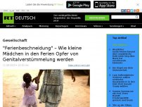 Bild zum Artikel: 'Ferienbeschneidung' – Wie kleine Mädchen in den Ferien Opfer von Genitalverstümmelung werden
