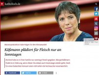 Bild zum Artikel: Käßmann plädiert für Fleisch nur an Sonntagen