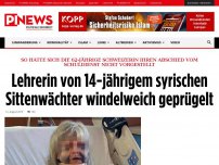 Bild zum Artikel: So hatte sich die 62-jährige Schweizerin ihren Abschied vom Schuldienst nicht vorgestellt Lehrerin von 14-jährigem syrischen Sittenwächter windelweich geprügelt
