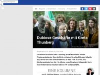 Bild zum Artikel: Dubiose Geschäfte mit Greta Thunberg