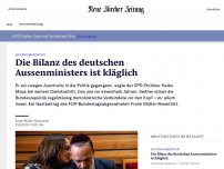 Bild zum Artikel: Die Bilanz des deutschen Aussenministers ist kläglich