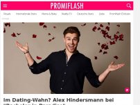 Bild zum Artikel: Im Dating-Wahn? Alex Hindersmann bei 'Bachelor in Paradise'