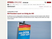 Bild zum Artikel: Landtagswahlen im Osten: BDI-Präsident warnt vor Erfolg der AfD