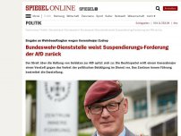 Bild zum Artikel: Eingabe an Wehrbeauftragten wegen Generalmajor Zudrop: Bundeswehr-Dienststelle weist Suspendierungs-Forderung der AfD zurück