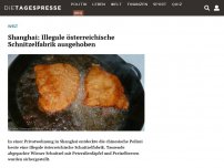 Bild zum Artikel: Shanghai: Illegale österreichische Schnitzelfabrik ausgehoben