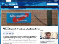 Bild zum Artikel: Urteil: AfD darf in Sachsen nur mit 30 Listenkandidaten antreten
