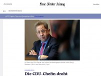 Bild zum Artikel: Die CDU-Chefin droht Hans-Georg Maassen indirekt mit einem Rauswurf aus der Partei. Sie geht damit in mehrfacher Hinsicht ins Risiko