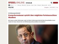 Bild zum Artikel: Ex-Verfassungsschutzchef: Kramp-Karrenbauer bringt Maaßens Parteiausschluss ins Spiel
