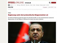 Bild zum Artikel: Türkei: Regierung setzt drei prokurdische Bürgermeister ab