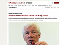 Bild zum Artikel: Debatte über Seenotrettung: Richard Gere bezeichnet Salvini als 'Baby-Trump'