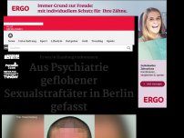 Bild zum Artikel: Hamburg: Sexualstraftäter flieht aus Psychiatrie