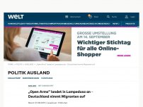 Bild zum Artikel: „Open Arms“ landet in Lampedusa an - Alle Flüchtlinge dürfen von Bord