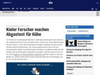 Bild zum Artikel: Kieler Forscher machen Abgastest für Kühe