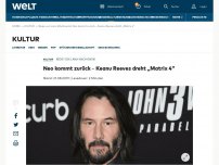 Bild zum Artikel: Neo kommt zurück – Keanu Reeves dreht „Matrix 4“