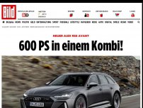 Bild zum Artikel: Neuer Audi RS6 Avant - 600 PS in einem Kombi!