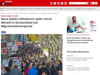 Bild zum Artikel: Flucht, Arbeit, Familie - Neue Zahlen offenbaren: Jeder vierte Mensch in Deutschland hat Migrationshintergrund