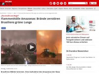 Bild zum Artikel: „Das macht uns Angst“ - Flammenhölle Amazonas: Brände zerstören Brasiliens grüne Lunge