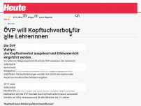 Bild zum Artikel: ÖVP will Kopftuchverbot für alle Lehrerinnen
