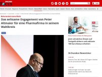 Bild zum Artikel: Belastende interne Mails - Das seltsame Engagement von Peter Altmaier für eine Pharmafirma in seinem Wahlkreis