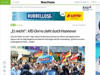 Bild zum Artikel: „Es reicht“: AfD-Demo zog durch Hannover