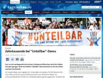 Bild zum Artikel: Dresden: Zehntausende bei  'Unteilbar'-Demo