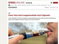 Bild zum Artikel: USA: Erster Toter durch Lungenkrankheit nach E-Zigarette