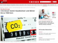 Bild zum Artikel: Neue Berechnungen - CO2-Steuer kostet Hausbesitzer und Mieter bis zu 1586 Euro