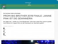 Bild zum Artikel: Promi Big Brother 2019 Finale: Janine Pink ist die Gewinnerin