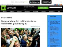 Bild zum Artikel: Kommunalwahlen in Brandenburg: Wahlhelfer gibt Betrug zu