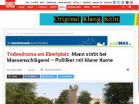 Bild zum Artikel: Brutale Attacke in Köln: Mann stirbt bei Massenschlägerei am Ebertplatz