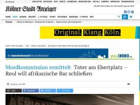 Bild zum Artikel: Am Ebertplatz: Mann stirbt bei Massenschlägerei in Köln