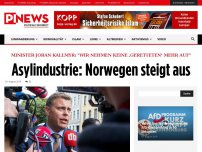 Bild zum Artikel: Minister Joran Kallmyr: 'Wir nehmen keine ,Geretteten‘ mehr auf' Asylindustrie: Norwegen steigt aus