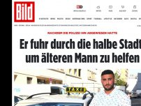 Bild zum Artikel: Berliner Taxifahrer mit Herz - Er fuhr durch die ganze Stadt, um Mann zu helfen