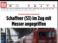 Bild zum Artikel: Am Frankfurter Hauptbahnhof - Schaffner (53) im IC mit Messer angegriffen