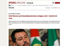 Bild zum Artikel: Neue Koalition in Italien: Fünf Sterne und Sozialdemokraten einigen sich - Salvini ist raus