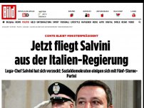 Bild zum Artikel: Neue Koalition vereinbart - Jetzt fliegt Salvini aus der Italien-Regierung