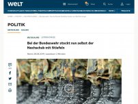 Bild zum Artikel: Bei der Bundeswehr stockt nun selbst der Nachschub mit Stiefeln