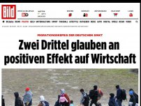 Bild zum Artikel: Migrationsskepsis der Deutschen sinkt - Zwei Drittel sehen positiven Effekt auf Wirtschaft