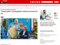 Bild zum Artikel: Im Alter von 78 Jahren gestorben - 'Löwenzahn'-Schauspieler Helmut Krauss ist tot