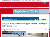 Bild zum Artikel: Bußgeld: Wegwerfen von Kippen wird ab Samstag in Köln richtig teuer