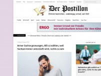 Bild zum Artikel: Armer Sachse gezwungen, AfD zu wählen, weil Sachsen immer unterstellt wird, rechts zu sein