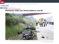 Bild zum Artikel: Unter Brücke Schutz gesucht: Kleinlaster tötet vier Motorradfahrer auf A9