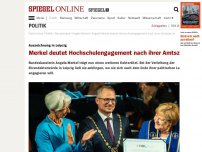 Bild zum Artikel: Auszeichnung in Leipzig: Merkel deutet Hochschulengagement nach ihrer Amtszeit an