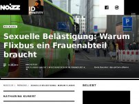 Bild zum Artikel: Sexuelle Belästigung: Warum Flixbus ein Frauenabteil braucht